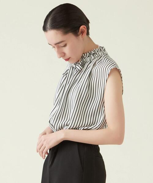 martinique（マルティニーク）の「martinique/ギャザーボウタイブラウス（シャツ/ブラウス・レディース・ホワイト/ネイビー/ドット・FREE）」の16枚目の写真