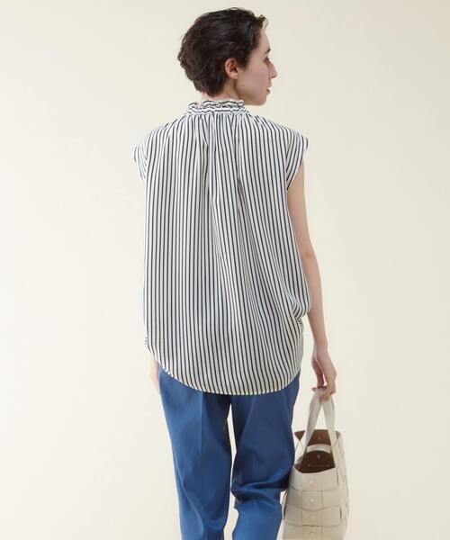 martinique（マルティニーク）の「martinique/ギャザーボウタイブラウス（シャツ/ブラウス・レディース・ホワイト/ネイビー/ドット・FREE）」の17枚目の写真