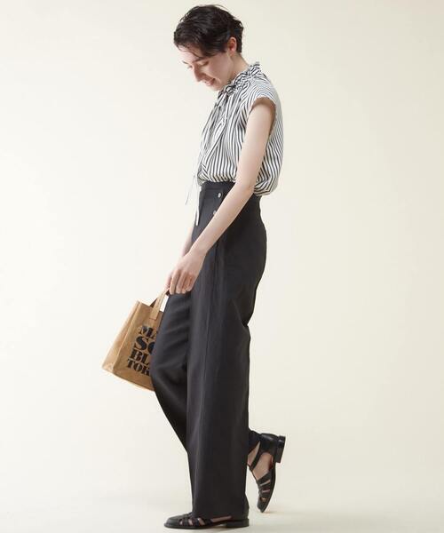 martinique（マルティニーク）の「martinique/ギャザーボウタイブラウス（シャツ/ブラウス・レディース・ホワイト/ネイビー/ドット・FREE）」の22枚目の写真