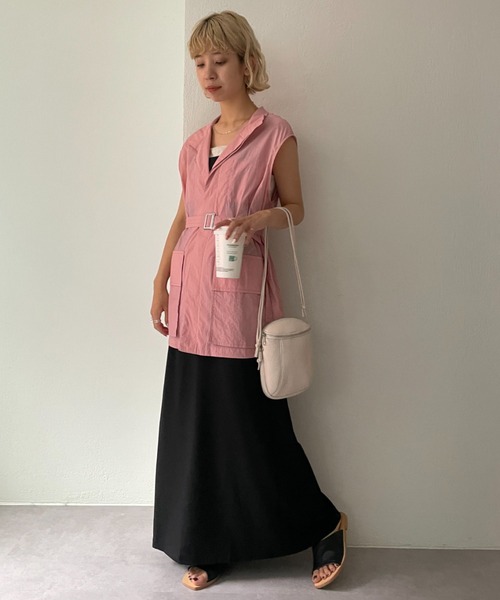 CIAOPANIC（チャオパニック）の「薄くて軽量、動きやすい、ナイロンミリタリーベスト（ベスト・レディース・カーキ/ピンク/アイボリー・FREE）」の18枚目の写真