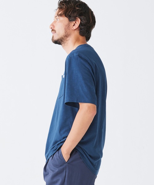 L.L.Bean(エルエルビーン)の「エクスプローラー・スラブ・ティ、半袖 米国フィット・レギュラー(Tシャツ/カットソー・メンズ・グレー/レッド/イエロー/グリーン/ネイビー・SMALL/MEDIUM/LARGE)」の8枚目の写真