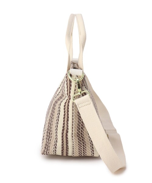 SHOO・LA・RUE（シューラルー）の「◆ストライプ2WAYトート（トートバッグ・レディース・イエロー系2/ベージュ系2/レッド系4・00）」の6枚目の写真