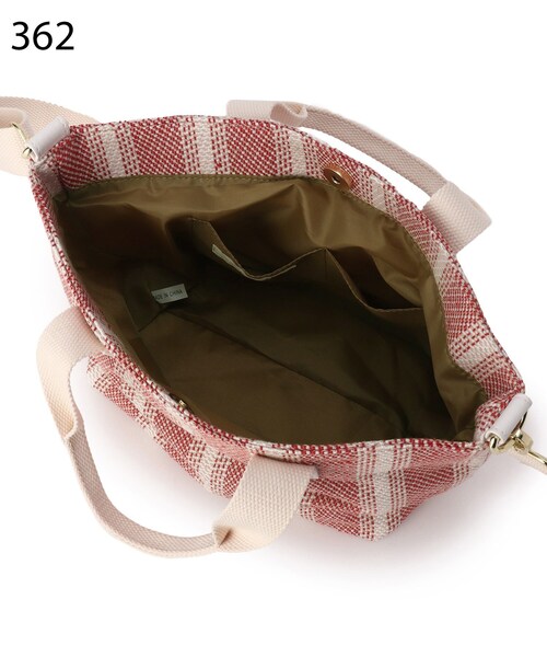 SHOO・LA・RUE（シューラルー）の「◆ストライプ2WAYトート（トートバッグ・レディース・イエロー系2/ベージュ系2/レッド系4・00）」の10枚目の写真