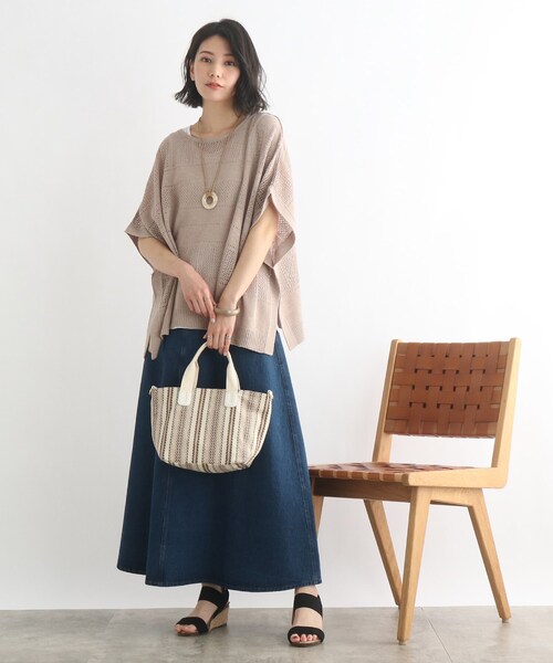 SHOO・LA・RUE（シューラルー）の「◆ストライプ2WAYトート（トートバッグ・レディース・イエロー系2/ベージュ系2/レッド系4・00）」の16枚目の写真