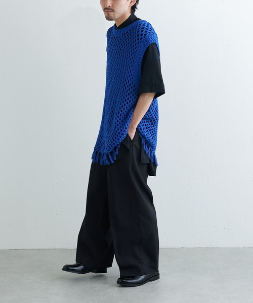 Lui's（ルイス）の「クラシックワイドパンツ（スラックス・メンズ・ブラック/グリーン・SMALL/MEDIUM）」の6枚目の写真