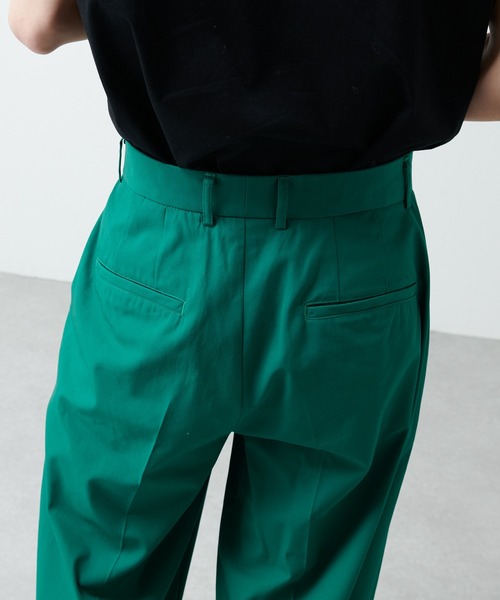 Lui's（ルイス）の「クラシックワイドパンツ（スラックス・メンズ・ブラック/グリーン・SMALL/MEDIUM）」の12枚目の写真