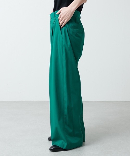 Lui's（ルイス）の「クラシックワイドパンツ（スラックス・メンズ・ブラック/グリーン・SMALL/MEDIUM）」の8枚目の写真