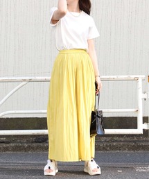 HONEYSUCKLE ROSE | スカート風のフレア感が魅力【HONEYSUCKLE ROSE】ランダムプリーツスカーチョ(その他パンツ)