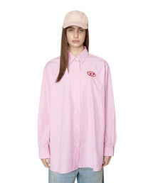 DIESEL | レディース シャツ 長袖 ストライプ ルーズフィット(シャツ/ブラウス)