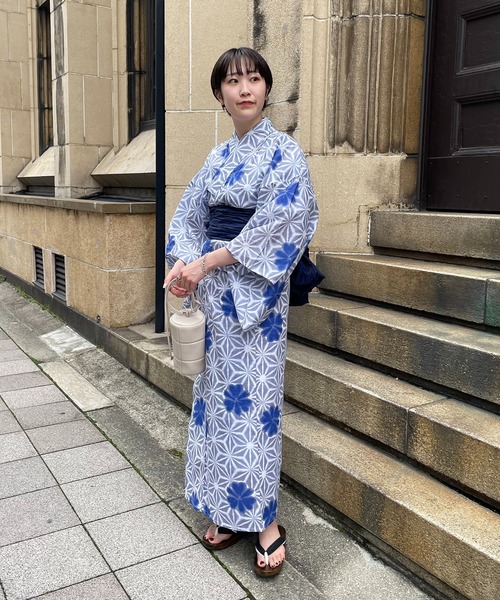 CAPRICIEUX LE'MAGE（カプリシューレマージュ）の「ゆかた3点SET〈ゆかた/兵児帯/下駄〉（浴衣・レディース・グレー/イエロー/ホワイト・FREE）」の19枚目の写真