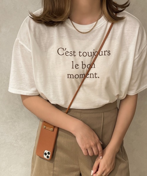 apres jour clair(アプレジュールクレア)の「【apres jour clair】アソートTシャツ【ZOZOTOWN限定アイテム】(Tシャツ/カットソー・レディース・ホワイト系その他/ベージュ/ブラウン系その他/オフホワイト・フリー/X-LARGE)」の2枚目の写真
