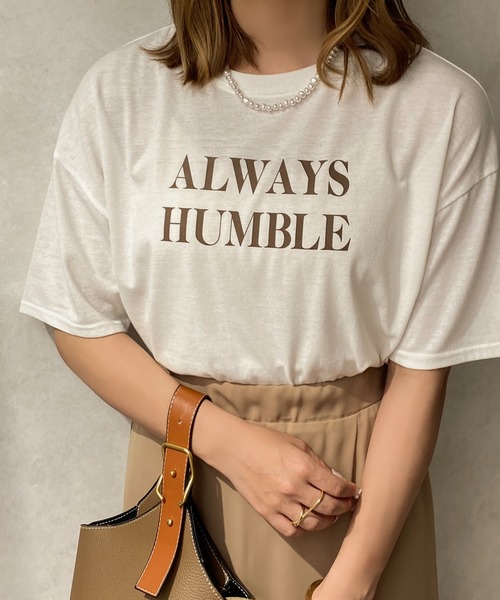 apres jour clair(アプレジュールクレア)の「【apres jour clair】アソートTシャツ【ZOZOTOWN限定アイテム】(Tシャツ/カットソー・レディース・ホワイト系その他/ベージュ/ブラウン系その他/オフホワイト・フリー/X-LARGE)」の5枚目の写真