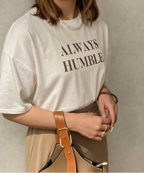 apres jour clair(アプレジュールクレア)の「【apres jour clair】アソートTシャツ【ZOZOTOWN限定アイテム】(Tシャツ/カットソー・レディース・ホワイト系その他/ベージュ/ブラウン系その他/オフホワイト・フリー/X-LARGE)」の7枚目の写真