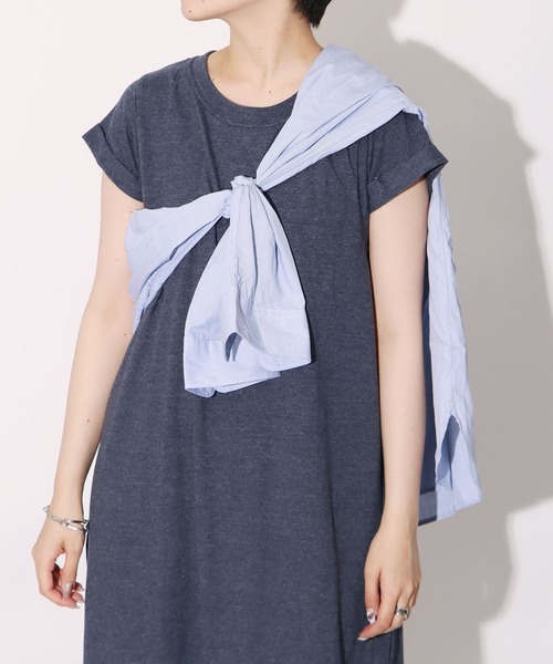 CAL．Berries（カルベリーズ）の「CAL．Berries/カルベリーズ OTONASLIT DRESS WOMEN'S ロングワンピース（ワンピース・レディース・ダークネイビー/ブラック・S）」の4枚目の写真