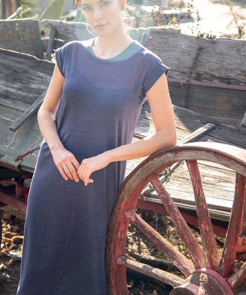 CAL．Berries（カルベリーズ）の「CAL．Berries/カルベリーズ OTONASLIT DRESS WOMEN'S ロングワンピース（ワンピース・レディース・ダークネイビー/ブラック・S）」の15枚目の写真