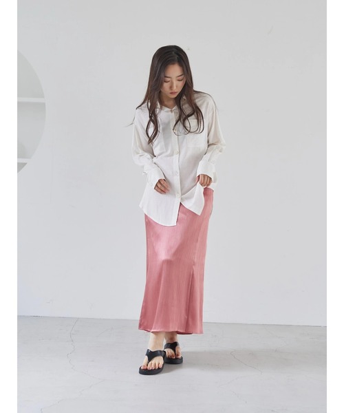 rem closet（レムクローゼット）の「レーヨンリネンマルチボタンシャツ（シャツ/ブラウス・レディース・ナチュラル・FREE）」の7枚目の写真