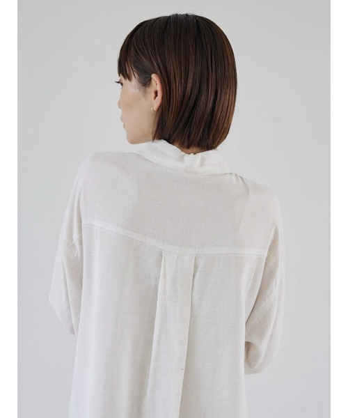 rem closet（レムクローゼット）の「レーヨンリネンマルチボタンシャツ（シャツ/ブラウス・レディース・ナチュラル・FREE）」の5枚目の写真