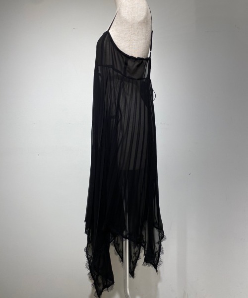 ADDICT NOIR（アディクトノアー）の「ADDICT NOIR/アディクト ノアー/Pleats Chiffon Tops（ワンピース・レディース・ブラック・FREE）」の3枚目の写真