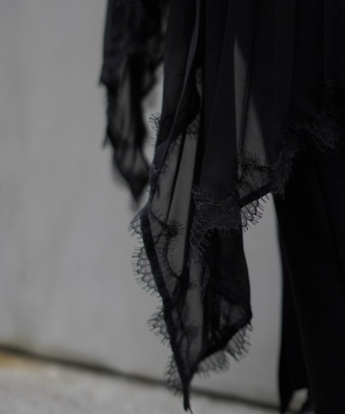 ADDICT NOIR（アディクトノアー）の「ADDICT NOIR/アディクト ノアー/Pleats Chiffon Tops（ワンピース・レディース・ブラック・FREE）」の14枚目の写真