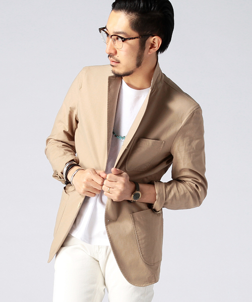 BEAMS(ビームス)の「◎BEAMS / オックスフォード 3Bジャケット(テーラードジャケット・メンズ・ブラック/ベージュ/ネイビー・MEDIUM/LARGE/SMALL/X-LARGE)」の1枚目の写真