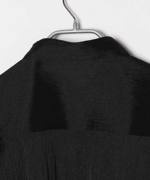 LOWRYS FARM（ローリーズファーム）の「シャンブレーワイドシャツ　344676（シャツ/ブラウス・レディース・ブラック/ブルー/ブラウン/アイボリー/ピンク・FREE）」の10枚目の写真