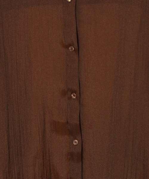 LOWRYS FARM（ローリーズファーム）の「シャンブレーワイドシャツ　344676（シャツ/ブラウス・レディース・ブラック/ブルー/ブラウン/アイボリー/ピンク・FREE）」の13枚目の写真