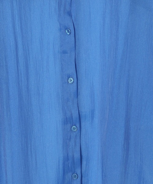 LOWRYS FARM（ローリーズファーム）の「シャンブレーワイドシャツ　344676（シャツ/ブラウス・レディース・ブラック/ブルー/ブラウン/アイボリー/ピンク・FREE）」の14枚目の写真