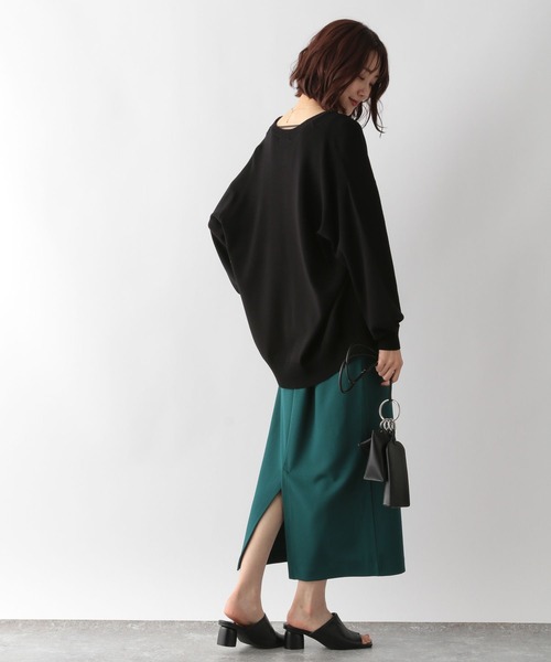 GLOBAL WORK(グローバルワーク)の「スゴラクストレッチIラインスカート/345743(スカート・レディース・ブラック/ブラウン/オレンジ/グリーン・MEDIUM/LARGE)」の17枚目の写真