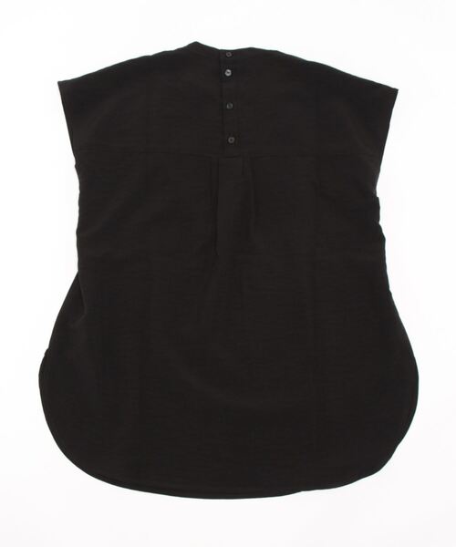 Green Parks(グリーンパークス)の「バック釦フレンチスリーブブラウス(シャツ/ブラウス・レディース・ライトベージュ/ブラック/ブルーグリーン・FREE)」の10枚目の写真