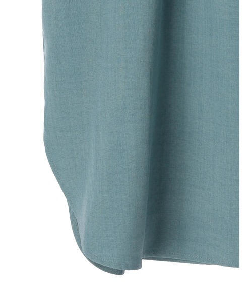 Green Parks(グリーンパークス)の「バック釦フレンチスリーブブラウス(シャツ/ブラウス・レディース・ライトベージュ/ブラック/ブルーグリーン・FREE)」の5枚目の写真