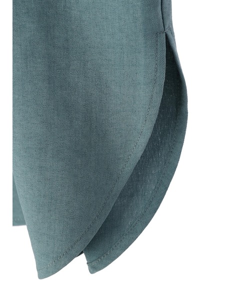 Green Parks(グリーンパークス)の「バック釦フレンチスリーブブラウス(シャツ/ブラウス・レディース・ライトベージュ/ブラック/ブルーグリーン・FREE)」の7枚目の写真