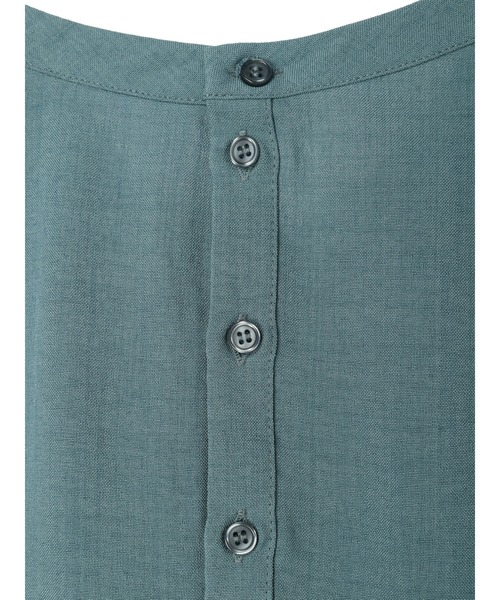 Green Parks(グリーンパークス)の「バック釦フレンチスリーブブラウス(シャツ/ブラウス・レディース・ライトベージュ/ブラック/ブルーグリーン・FREE)」の8枚目の写真