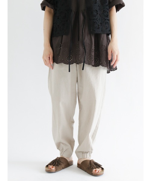 Samansa Mos2(サマンサ モスモス)の「裾絞りパンツ(その他パンツ・レディース・ブラック/ベージュ/オフホワイト・フリ-)」の14枚目の写真