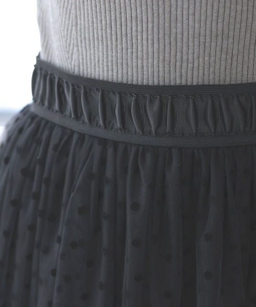 DONOBAN（ドノバン）の「フロッキードットスカート（スカート・レディース・ブラック・F）」の17枚目の写真