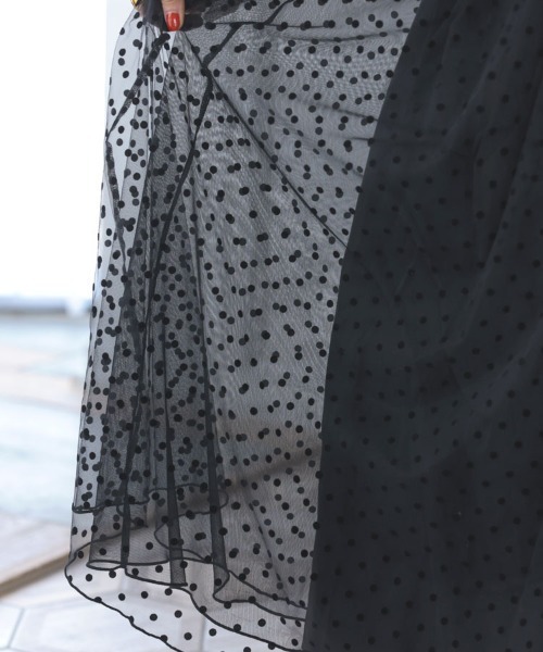 DONOBAN（ドノバン）の「フロッキードットスカート（スカート・レディース・ブラック・F）」の18枚目の写真