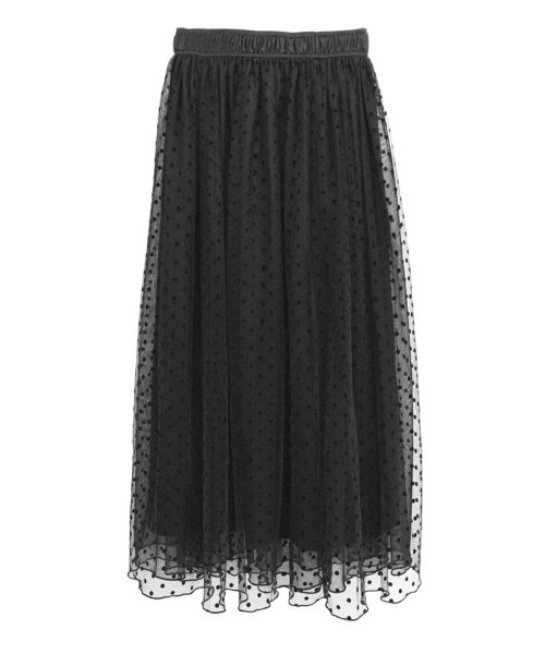 DONOBAN（ドノバン）の「フロッキードットスカート（スカート・レディース・ブラック・F）」の11枚目の写真