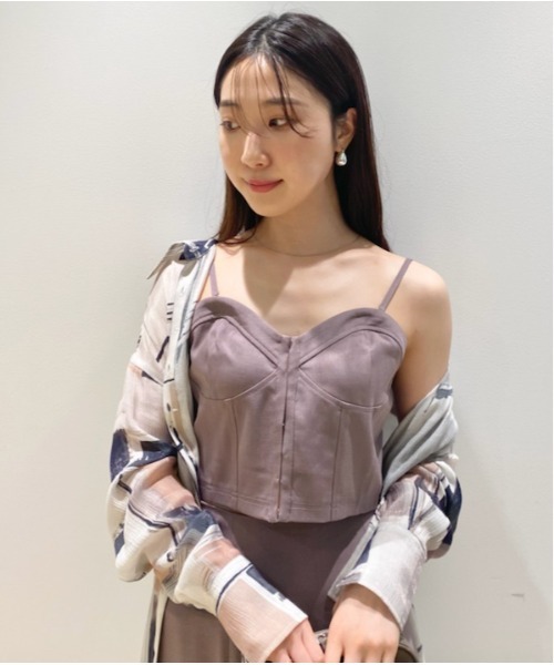 LILY BROWN(リリーブラウン)の「コルセットビスチェトップス(その他トップス・レディース・ベージュ/ブラウン/ラベンダー・FREE)」の3枚目の写真