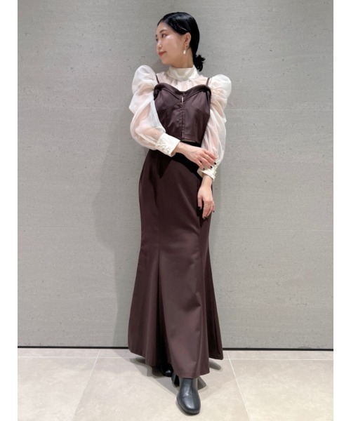 LILY BROWN(リリーブラウン)の「コルセットビスチェトップス(その他トップス・レディース・ベージュ/ブラウン/ラベンダー・FREE)」の5枚目の写真