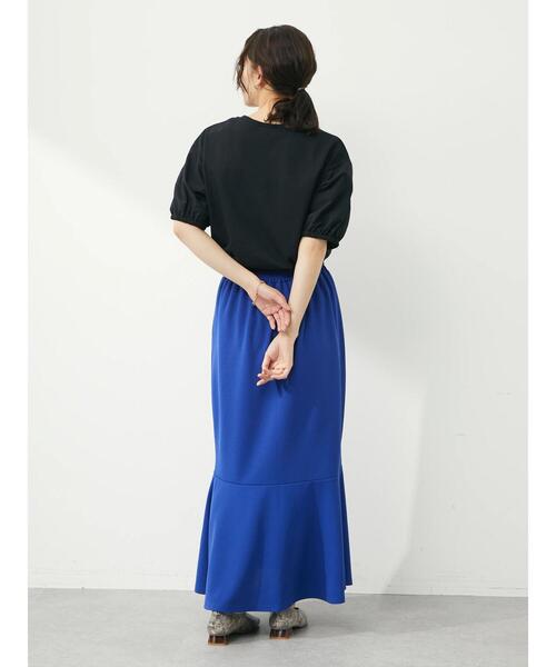 Green　Parks（グリーンパークス）の「・novem9 カットジョーゼットマーメイドスカート（スカート・レディース・ブルー/レッド/ブラック/ピンク・FREE）」の7枚目の写真