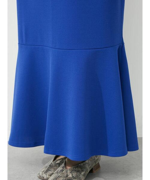 Green　Parks（グリーンパークス）の「・novem9 カットジョーゼットマーメイドスカート（スカート・レディース・ブルー/レッド/ブラック/ピンク・FREE）」の12枚目の写真