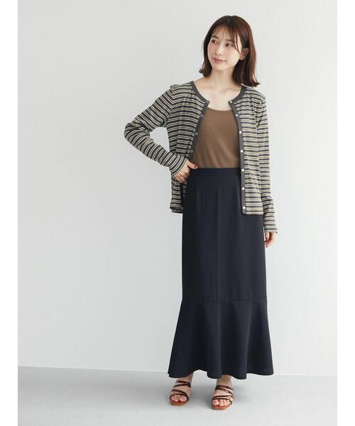 Green　Parks（グリーンパークス）の「・novem9 カットジョーゼットマーメイドスカート（スカート・レディース・ブルー/レッド/ブラック/ピンク・FREE）」の20枚目の写真