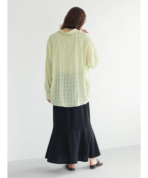 Green　Parks（グリーンパークス）の「・novem9 カットジョーゼットマーメイドスカート（スカート・レディース・ブルー/レッド/ブラック/ピンク・FREE）」の13枚目の写真