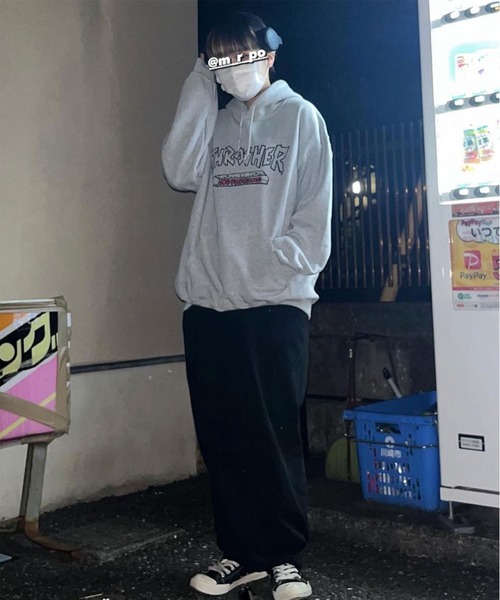 セール】ROOPTOKYO別注:THRASHER/スラッシャー NO PAKING プルオーバー