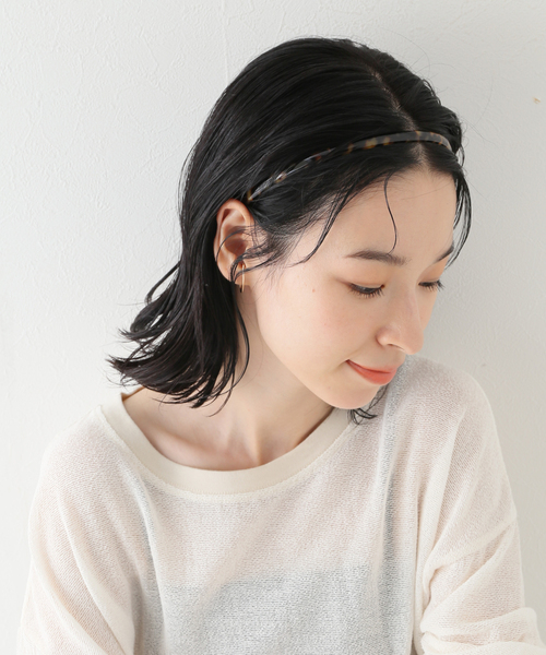 SLOBE IENA(スローブイエナ)の「【NP CREATION/エヌピークリエイション】細カチューシャ(カチューシャ・レディース・ブラック/ブラウン/キャメル・FREE)」の14枚目の写真