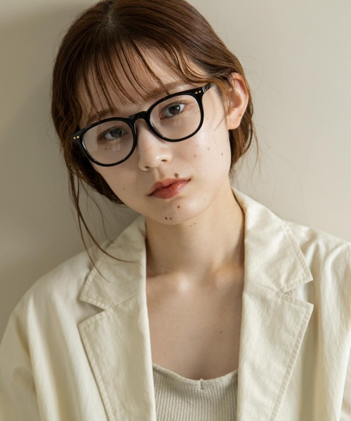 SMELLY(スメリー)の「セルフレームダテメガネ(メガネ・レディース・ブラック・-)」の1枚目の写真