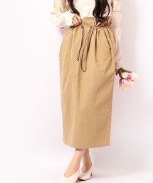 TRANOI ウエストギャザースカート