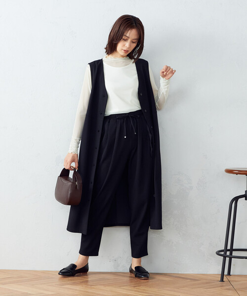 COMME CA ISM(コムサイズム)の「シアー メロウ カットソー(Tシャツ/カットソー・レディース・ブラック/ブラウン/ミント・MEDIUM/LARGE)」の16枚目の写真