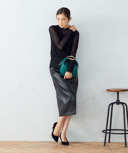 COMME CA ISM(コムサイズム)の「シアー メロウ カットソー(Tシャツ/カットソー・レディース・ブラック/ブラウン/ミント・MEDIUM/LARGE)」の19枚目の写真