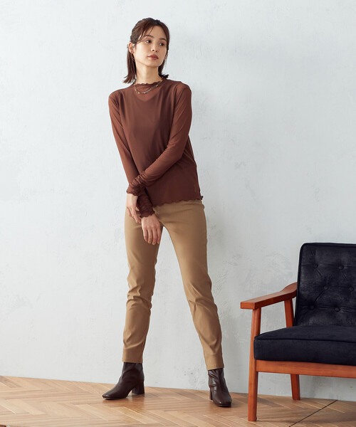 COMME CA ISM(コムサイズム)の「シアー メロウ カットソー(Tシャツ/カットソー・レディース・ブラック/ブラウン/ミント・MEDIUM/LARGE)」の20枚目の写真