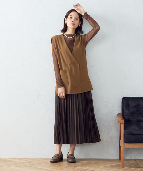 COMME CA ISM(コムサイズム)の「シアー メロウ カットソー(Tシャツ/カットソー・レディース・ブラック/ブラウン/ミント・MEDIUM/LARGE)」の22枚目の写真